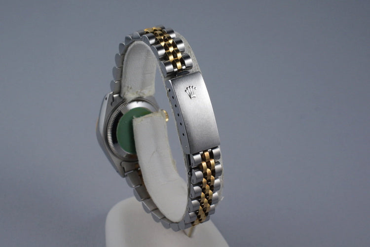 1989 Rolex Ladies Two Tone DateJust 69173 Champagne Dial with Box and Papers