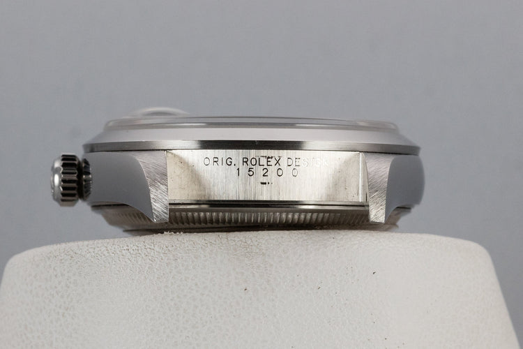2000 Rolex Date 15200 Blue Dial