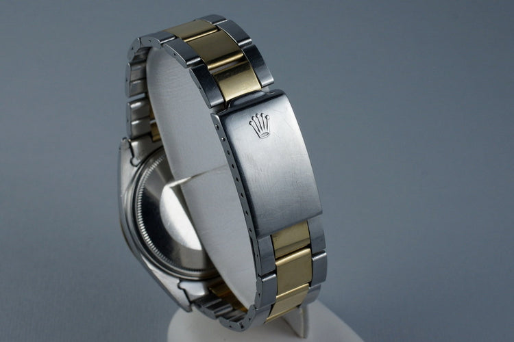 1971 Rolex Two Tone DateJust 1600 Glossy Gilt Black Dial