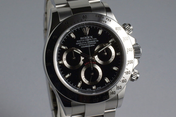 2013 Rolex Daytona 116520 Black Dial with Box and Papers