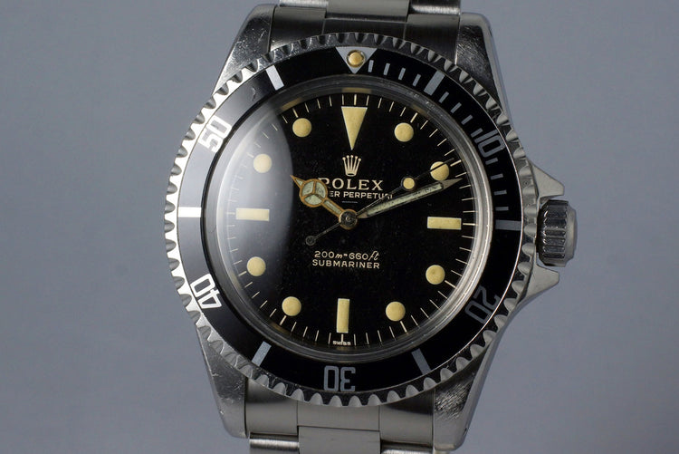 1963 Rolex Submariner 5513 Glossy Gilt UNDERLINE Dial