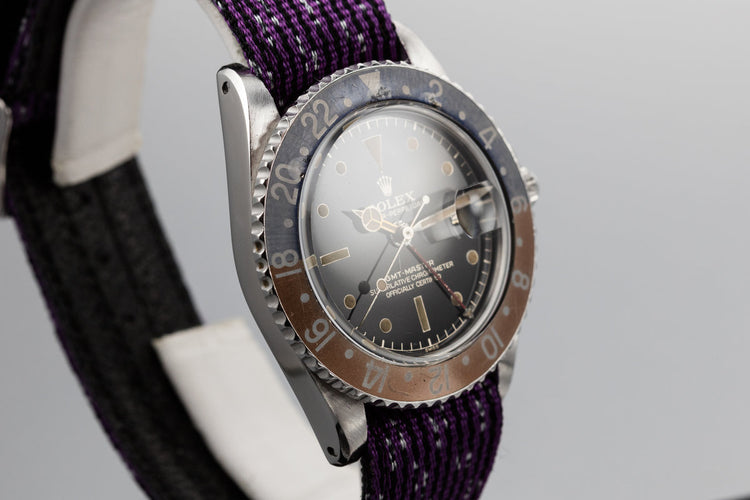 1960 Rolex GMT-Master 1675 Pointed Crown Case with Gilt Swiss Only Dial