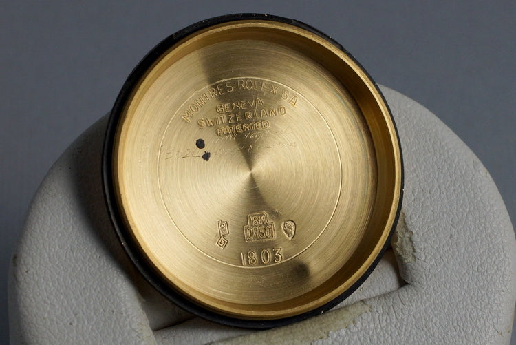 1965 Rolex YG Day-Date 1803 with Big Rolex Logo Bracelet