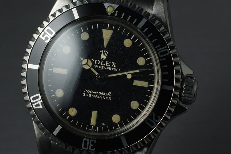 1963 Rolex Submariner 5513 PCG with Gilt UNDERLINE Dial