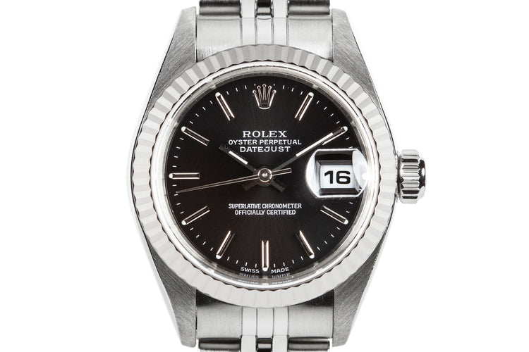2000 Rolex Ladies DateJust 69174 with Black Dial