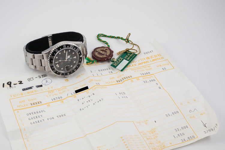 1989 Rolex GMT Master 16700