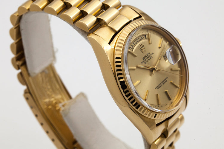 1971 Rolex YG Day-Date 1803 Champagne Dial