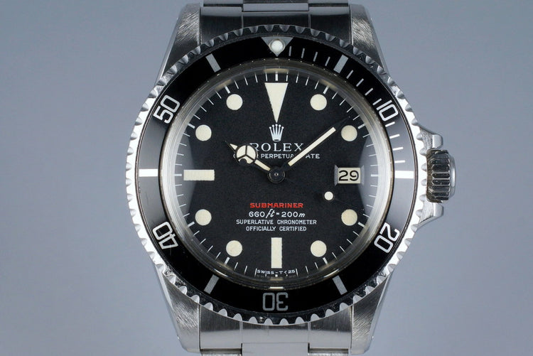 1970 Rolex Red Submariner 1680 Mark IV Dial
