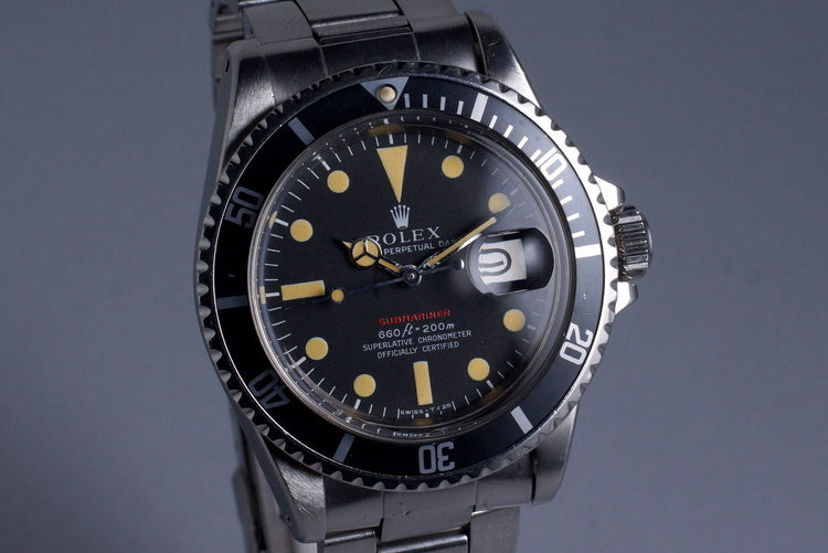 1970 Rolex Red Submariner 1680 Mark IV Dial