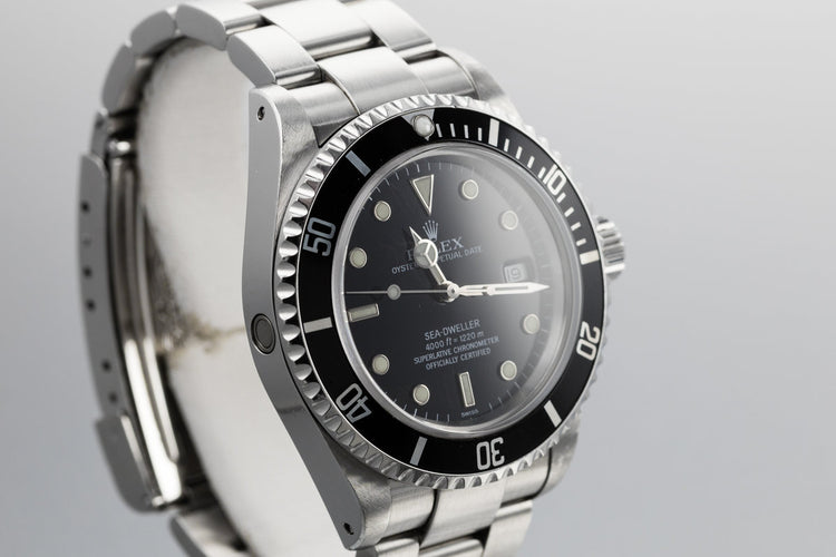 1999 Rolex Sea-Dweller 16600 with "SWISS" Only Dial