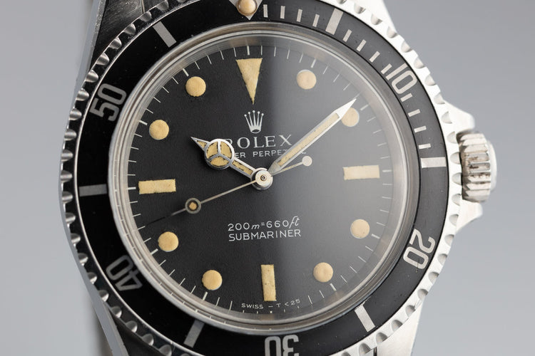 1966 Rolex Submariner 5513 with Meters First Dial