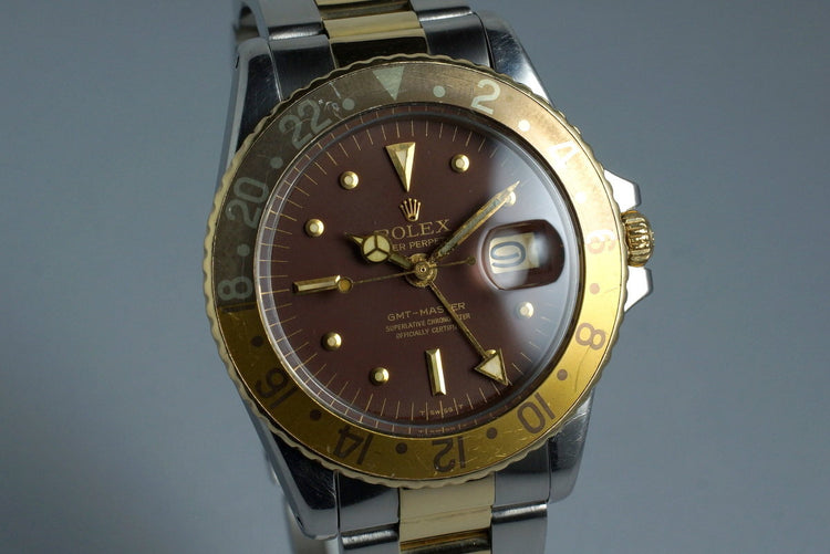 1972 Rolex Two Tone GMT 1675 Root Beer Dial