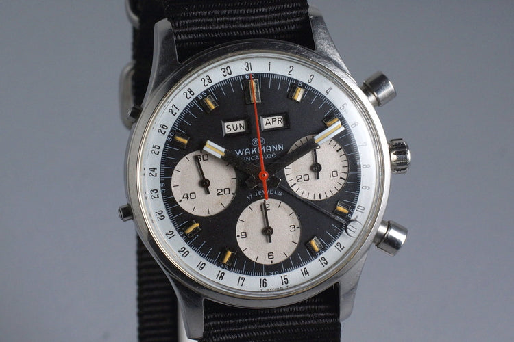 1960’s Wakmann Incabloc Triple Date Chronograph 71.1309.70