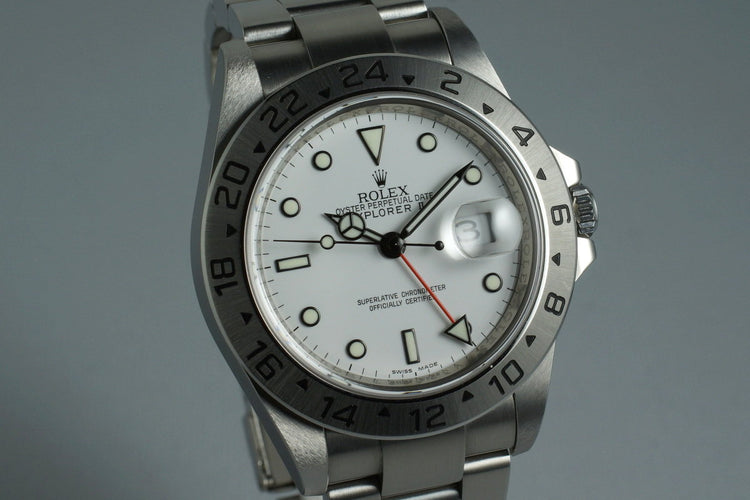 2009 Rolex Explorer II 16570T with Box and Papers with 3186 Movement