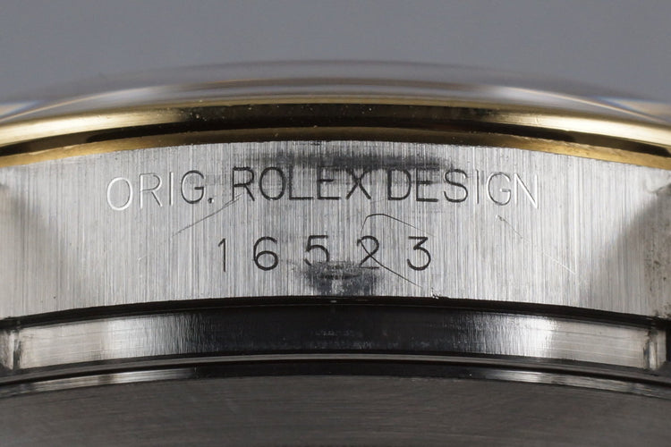 1997 Rolex Two Tone Zenith Daytona 16523 with Box and Papers