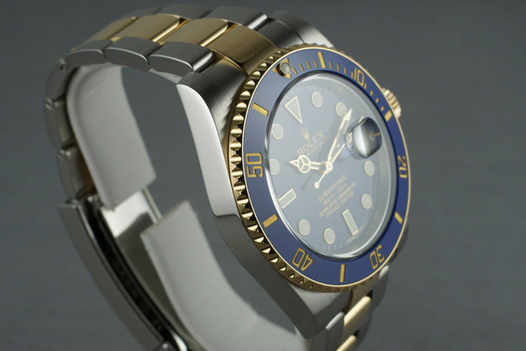 2009 Rolex Two Tone Submariner 116613 with Box and Papers