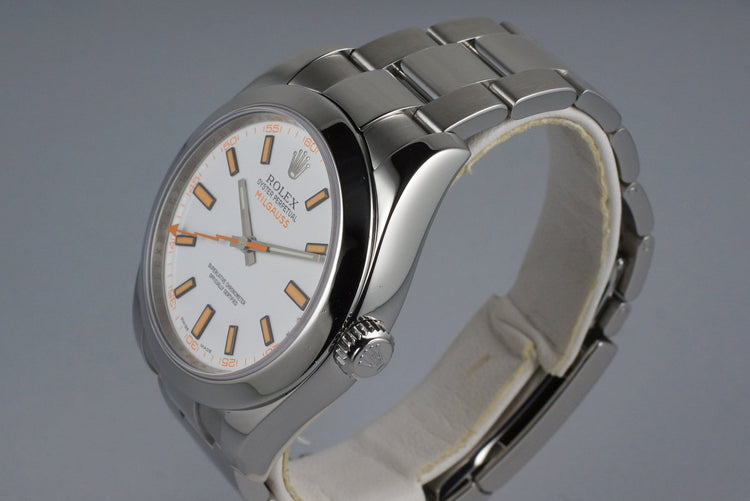 2007 Rolex Milgauss 116400V with Box and Papers