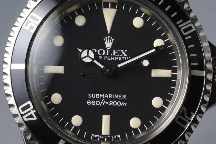 1982 Rolex Submariner 5513 Mark IV Maxi Dial