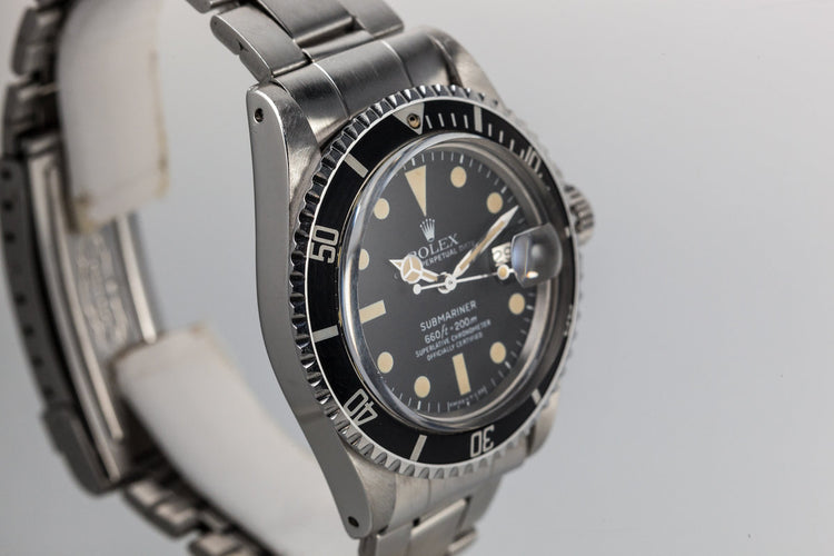 1980 Rolex Submariner 1680 Matte Dial