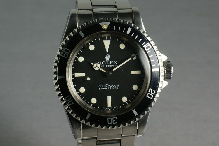 Rolex Submariner Dial Ref: 5513 with box and papers and service paper