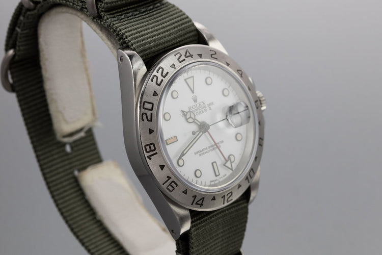 1993 Rolex Explorer II 16570 White Dial