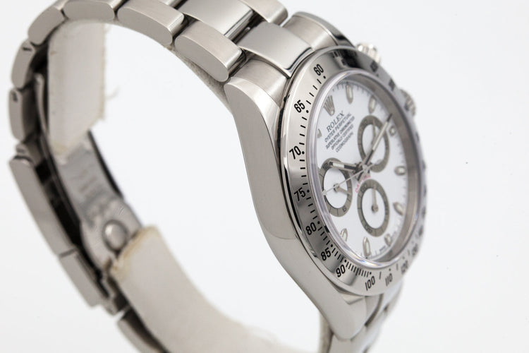 2003 Rolex Daytona 116520 White Dial with Box and Papers