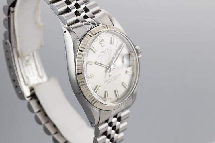 1970 Rolex DateJust 1601 Silver "Wide Boy" Dial