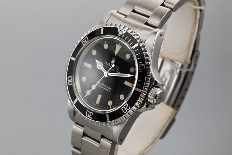 1978 Rolex Submariner 5513 Serif Dial