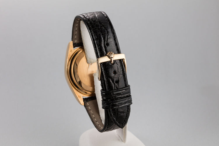 1984 Rolex 18K YG Day-Date 18038 Birch Wood Dial