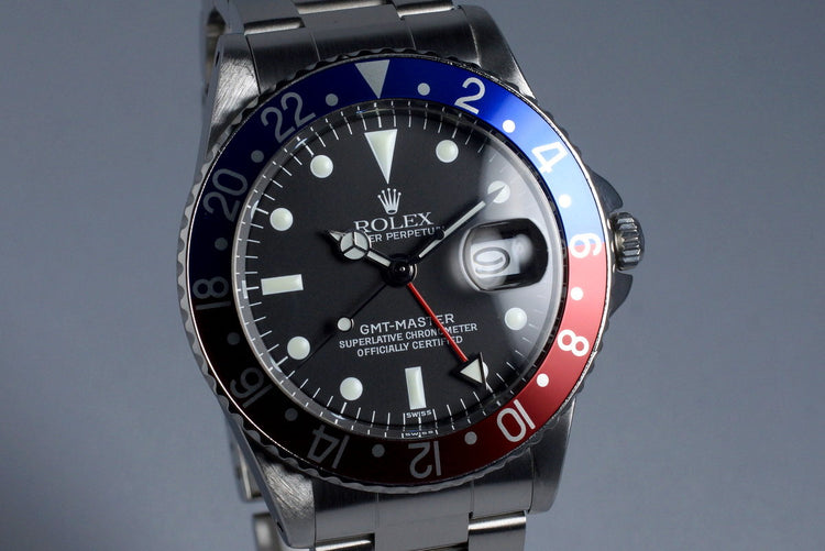 1960 Rolex GMT 1675 PCG Service Dial with Box