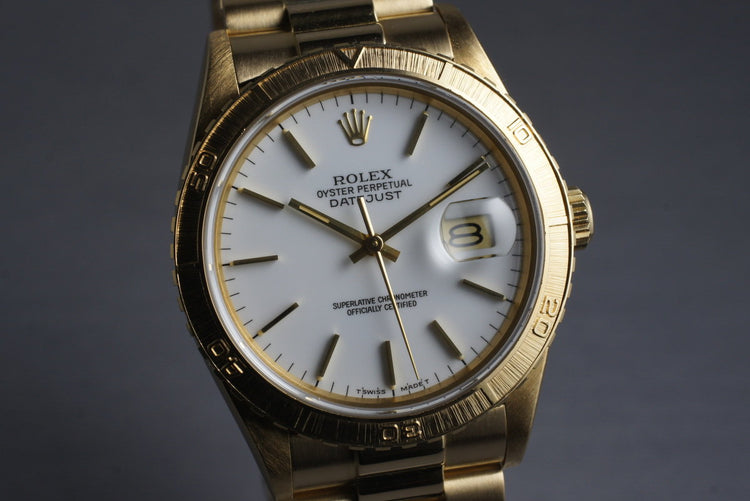 1980 Rolex YG Thunderbird 16258 with President Band