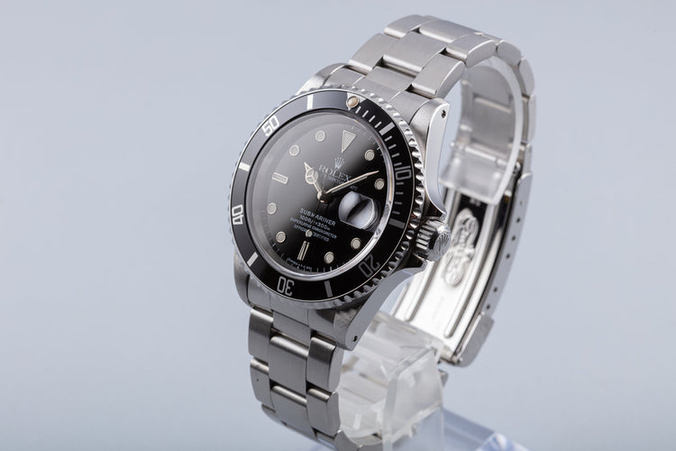 1996 Rolex Submariner 16610 with Box & Papers