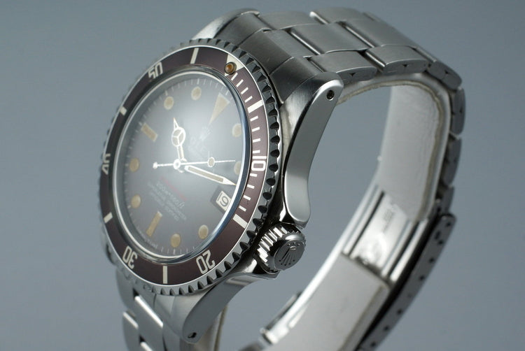 1969 Rolex Red Submariner 1680 Meters First Mark II BROWN dial with RSC Papers