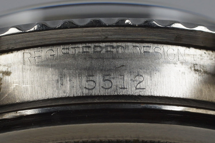 1968 Rolex Submariner 5512 4 Line Serif Dial
