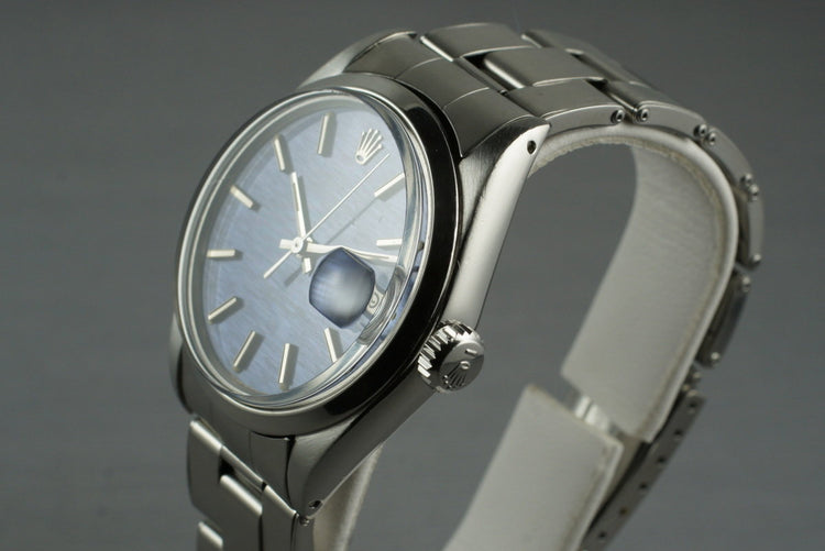 1970 Rolex Date 1500 with Blue Dial