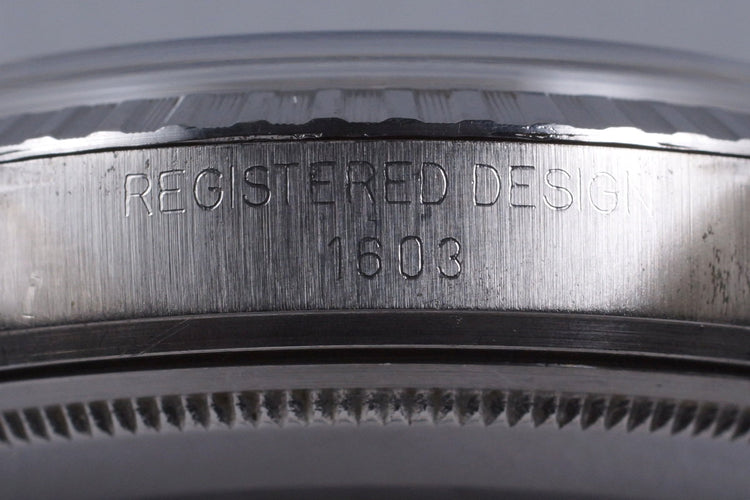 1971 Rolex DateJust Ref: 1603 with Faded Gray Dial