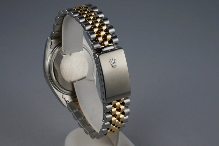 1985 Rolex Two Tone DateJust 16013 Gray Arabic Computer Dial