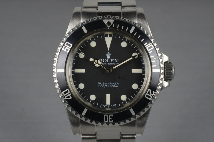 1983 Rolex Submariner 5513 with Mark V Maxi Dial