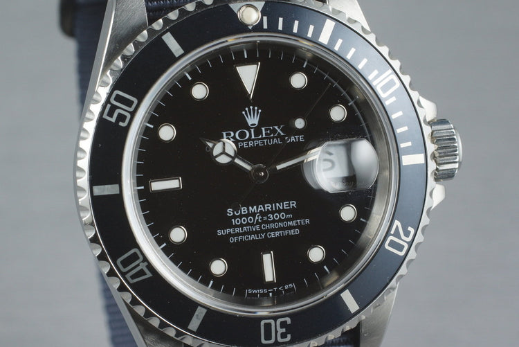 1991 Rolex Submariner 16610 with Navy Faded Bezel