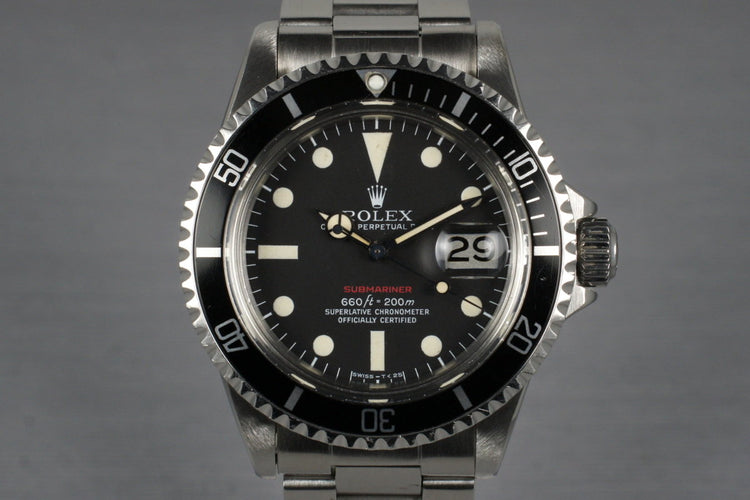 1972 Rolex Red Submariner 1680 with Mark V Dial