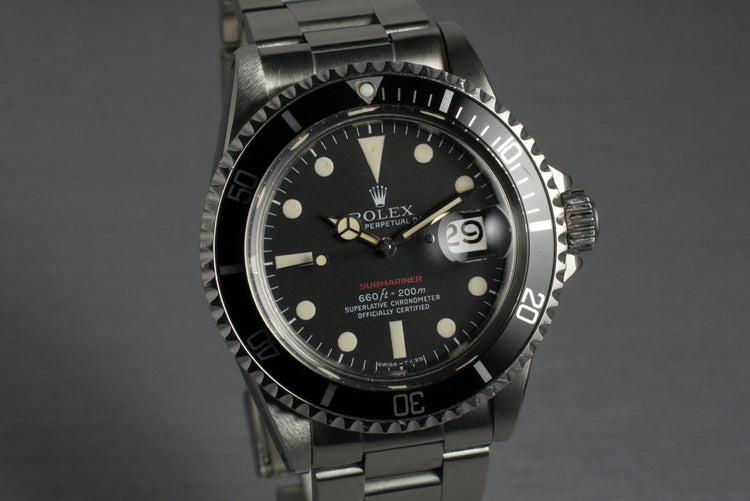 1972 Rolex Red Submariner 1680 with Mark V Dial
