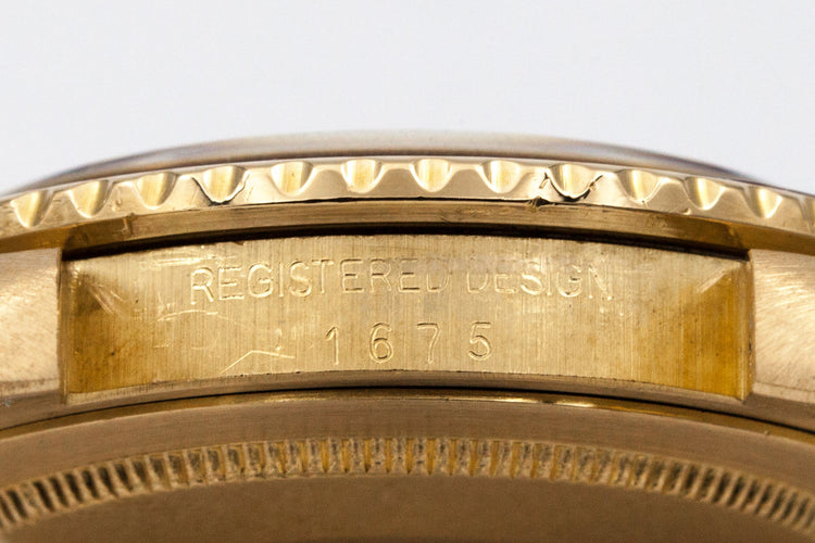 1979 Rolex 18K YG GMT 1675 Brown Dial
