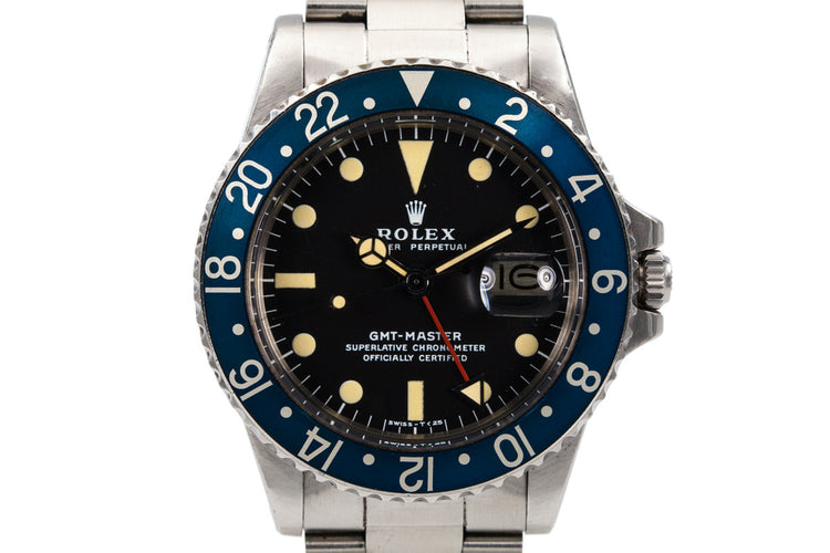 1977 Rolex GMT 1675 Blueberry