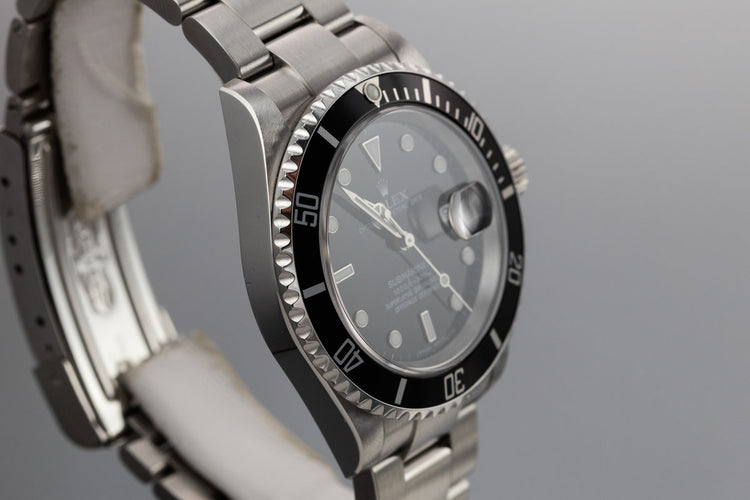 2006 Rolex Submariner 16610T with Service Papers