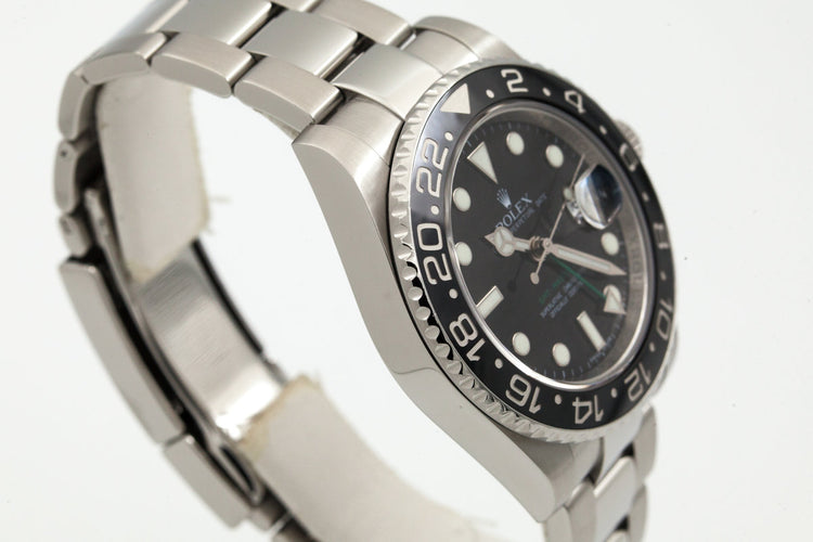 2009 Rolex GMT II 116710 with Box and Papers