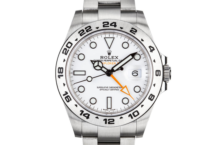 2017 Rolex Explorer II 216570 White Dial with Box