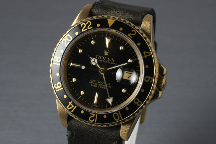 1985 Rolex 18K GMT Ref: 16758