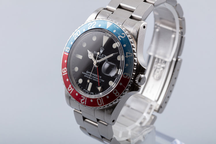 1978 Vintage Rolex GMT-Master 1675 MKV Matte Dial with "Pepsi" Insert