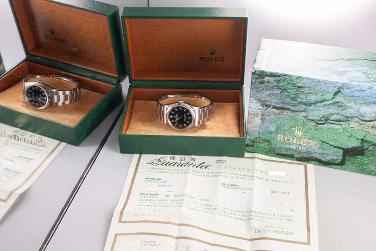 2002 Rolex Explorer 114270 with Box and Papers
