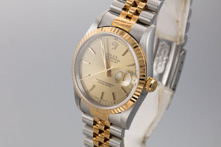 1997 Rolex Two-Tone DateJust 16233 Champagne Dial